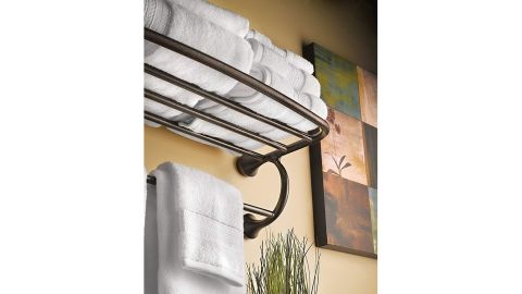 Moen Hotel-Style Towel Shelf With Towel Bar