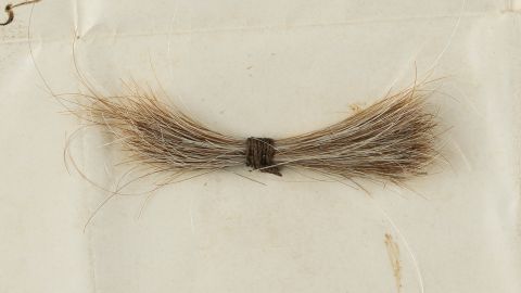 A lock of Abraham Lincoln's hair from 155 years ago has sold at auction.