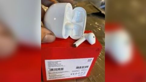 Officials seized what they thought were counterfeit Apple AirPods.