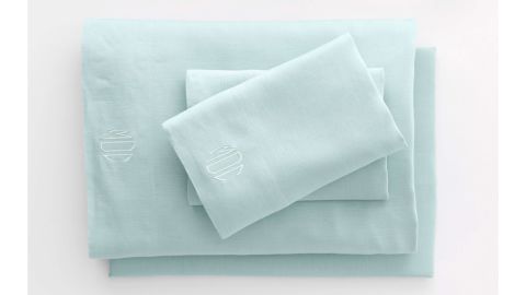 Lands' End Garment Washed Linen Solid Sheets