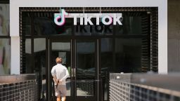 The TikTok logo is displayed in front of a TikTok office on August 27, 2020 in Culver City, California. The Chinese-owned company is reportedly set to announce the sale of U.S. operations of its popular social media app in the coming weeks following threats of a shutdown by the Trump administration. 