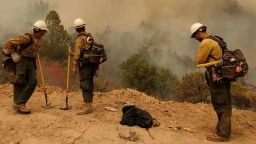 The Kern Valley Hotshot crew fights the Creek Fire.
