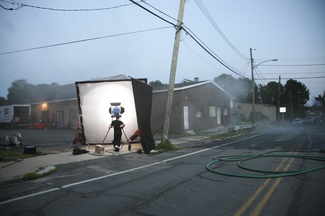 Behind the scenes on "An Eclipse of Moths" in Pittsfield, Massachusetts.