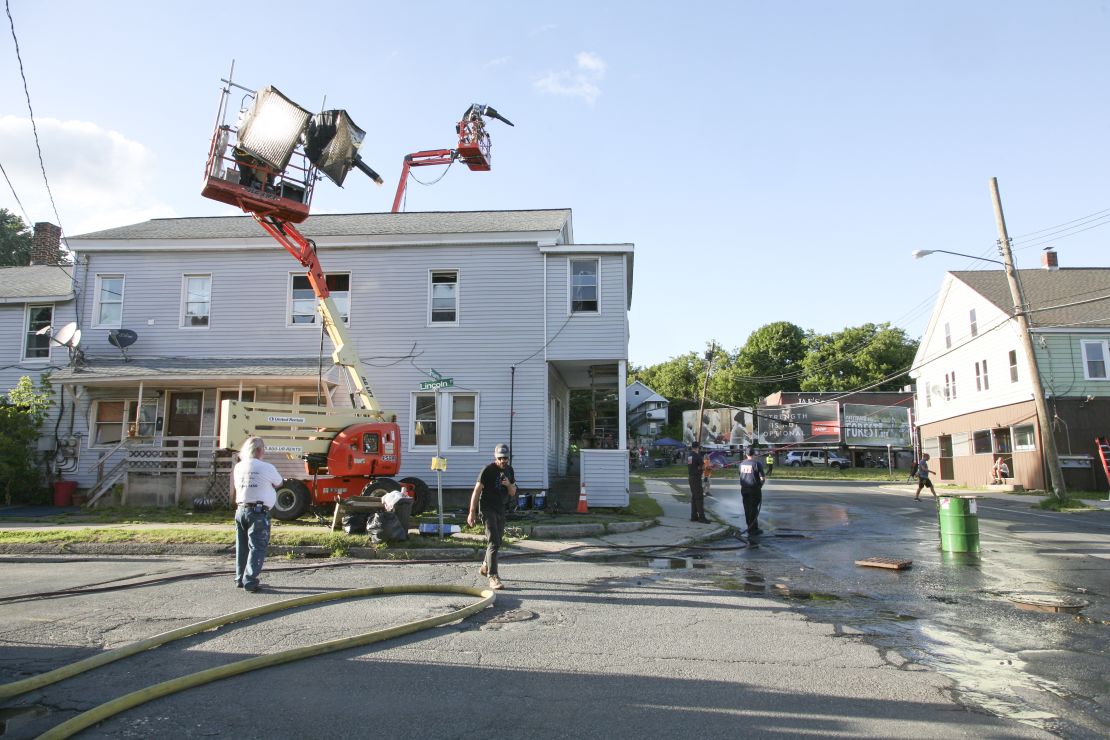 Crewdson and his studio used to build entire sound stages for his productions. Now they work with a smaller team in real landscapes. Crewdson often spends months scouting locations.