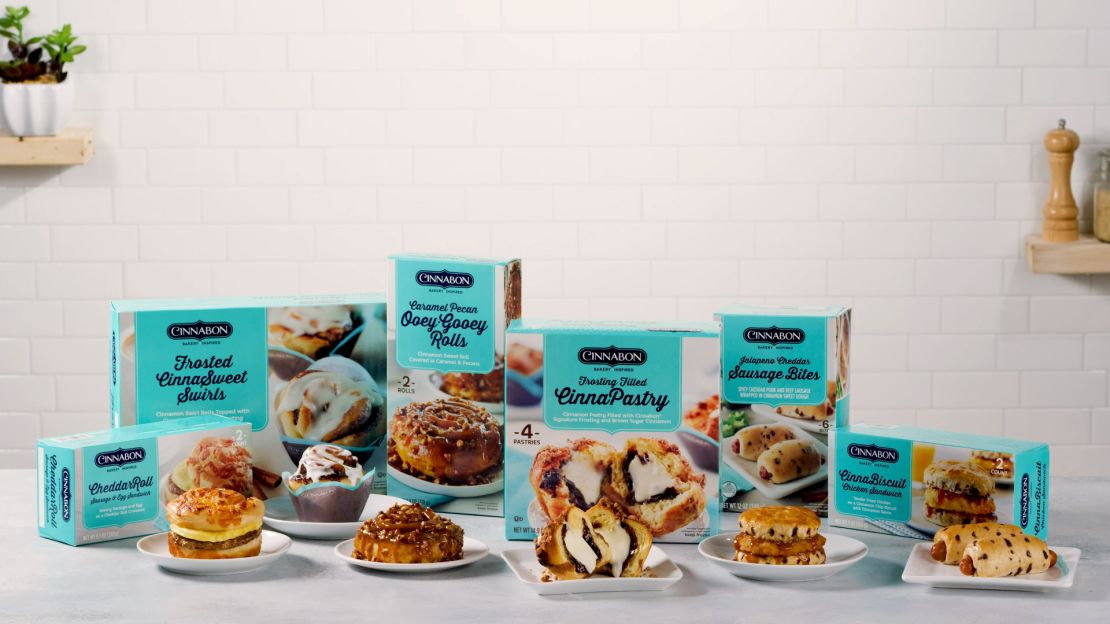 Cinnabon launched its first-ever frozen breakfast line.