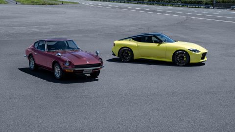 The Nissan Proto Z concept is modeled after the classic Datsun 240Z.
