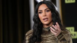 Kim Kardashian West of 'The Justice Project' speaks onstage during the 2020 Winter TCA Tour Day 12  at The Langham Huntington, Pasadena on January 18, 2020 in Pasadena, California. (Photo by David Livingston/Getty Images)