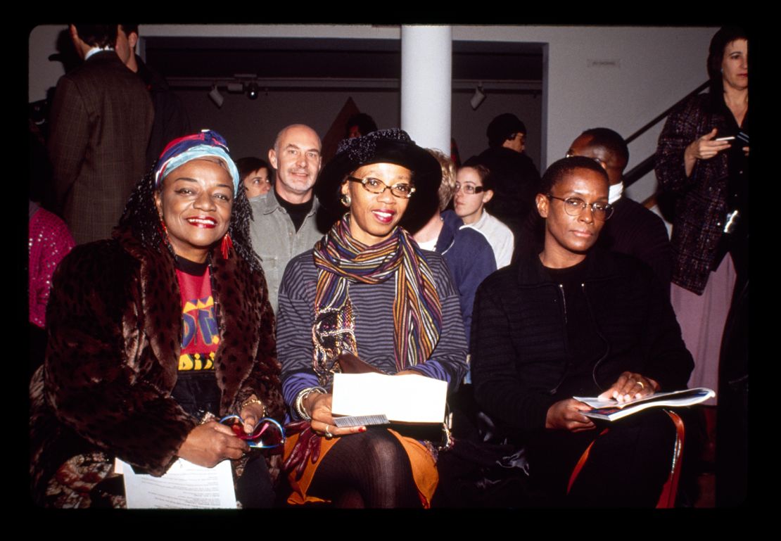 Faith Ringgold, Douglas Crimp, Crystal Britton, Faith Childs at the Black Culture Conference in 1991.