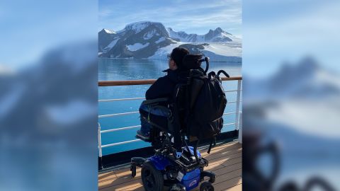 Cory Lee visiting Antarctica