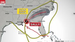 weather sally ivan track comparison 09162020