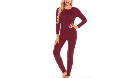 Ekouaer Bandage One Piece Pajama Romper