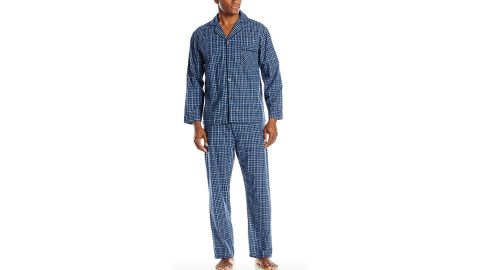 Hanes Men's Woven Plain-Weave Pajama Set