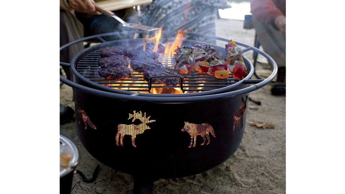 Backyard Wildlife Fire Pit and Grill