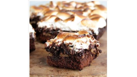 Slow cooker s'mores brownies