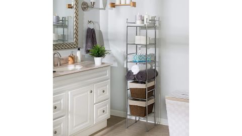 Honey-Can-Do 6-Tier Metal Tower Bathroom Shelf 