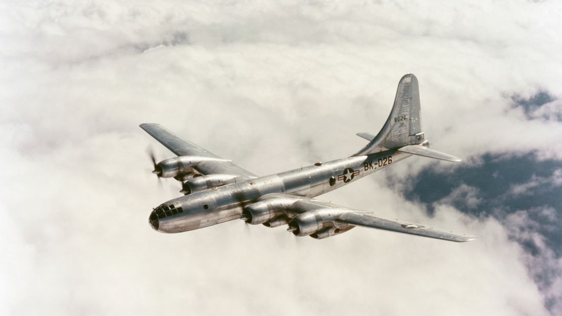 An advanced version of the earlier <a href="https://www.boeing.com/history/products/b-29-superfortress.page" target="_blank" target="_blank">B-29</a> (which became the first aircraft to drop an atomic bomb in combat in 1945), the <a href="https://www.boeing.com/history/products/b-50.page" target="_blank" target="_blank">B-50</a> military bomber had a piston-powered engine -- it was one of the last of its kind because soon after that, aviation transitioned into the jet age. Its big moment came in 1949 when war veteran James Gallagher flew the "<a href="https://www.fai.org/news/lucky-lady-ii-story-first-non-stop-round-world-flight" target="_blank" target="_blank">Lucky Lady II</a>" on the first non-stop flight around the world. The plane was refueled mid-air four times, and the journey took 94 hours.