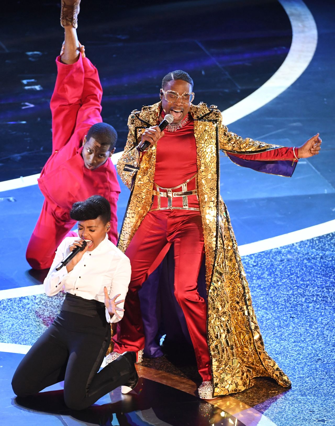 Billy Porter and Janelle Monáe perform at the Oscars