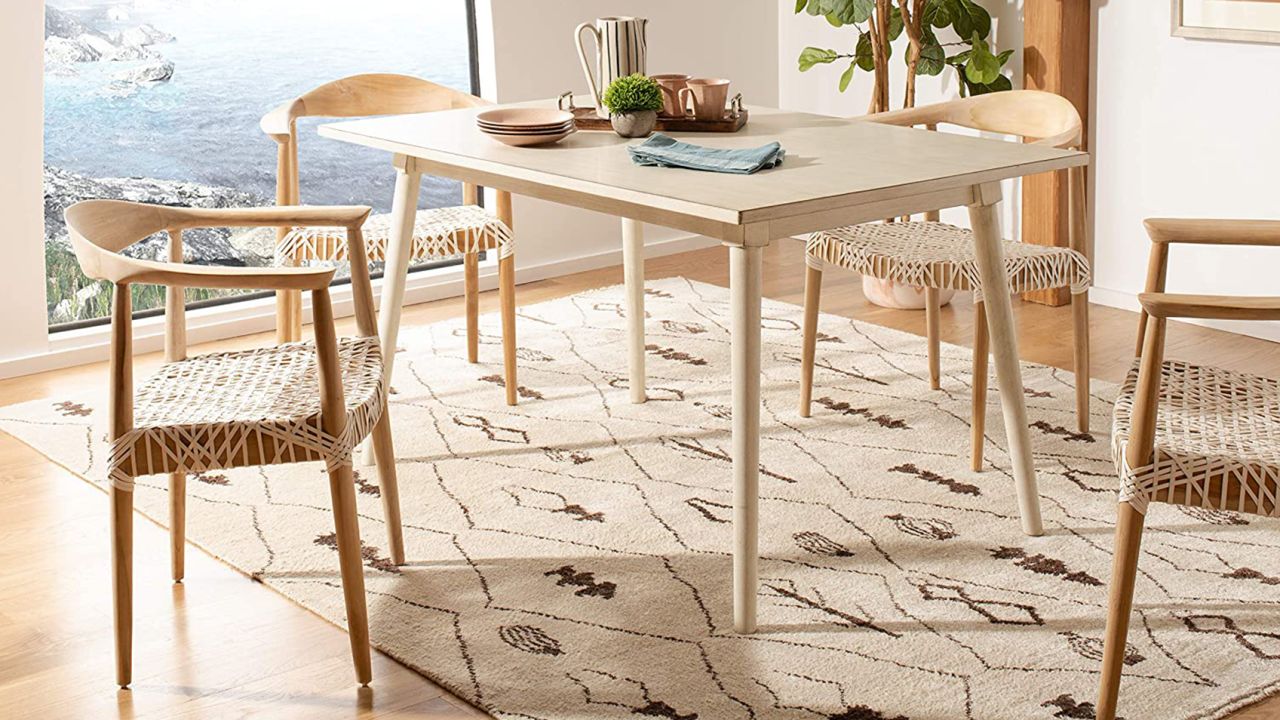 Safavieh Home Tia Modern Antique White Dining Table