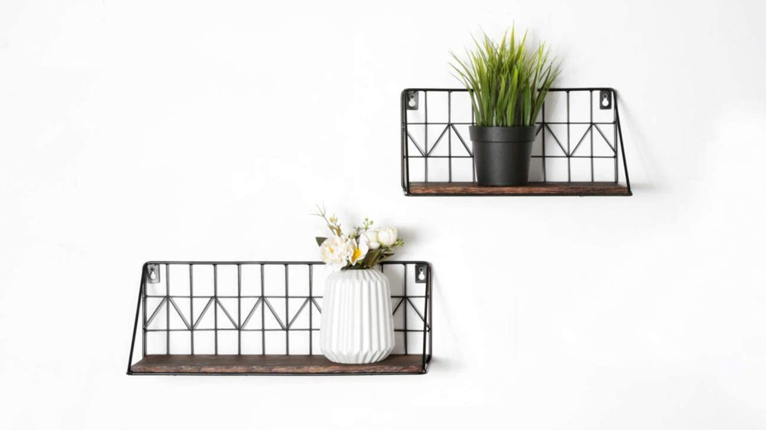 Mkono Wall Floating Shelves, Set of 2