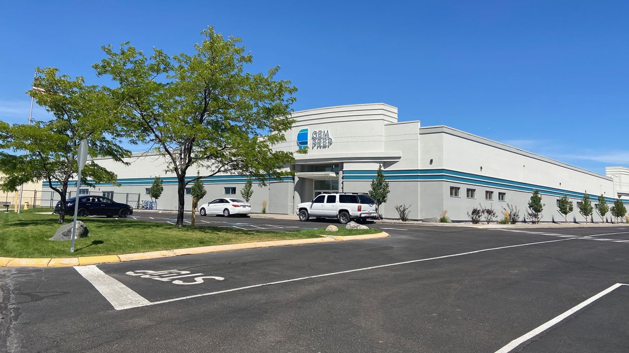 Gem Prep Pocatello charter school opened last year in a former Sears store in the Pine Ridge Mall in Chubback, Idaho.