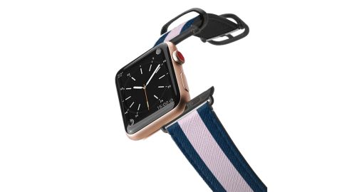Saffiano Leather Initial Apple Watch Band