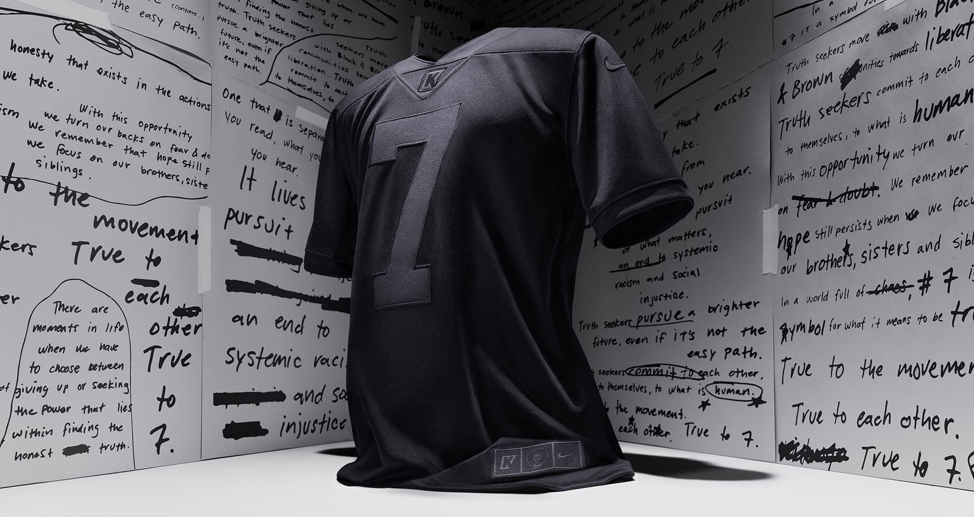 Nike's all-black Colin Kaepernick jersey marking 4 years since he