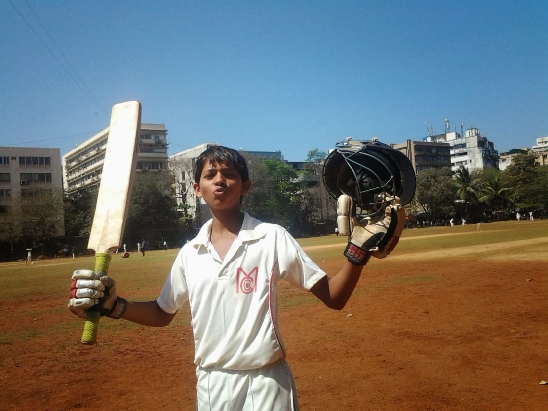 A young Jaiswal celebrates another fine innings 