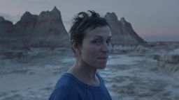 Frances McDormand as Fern in "Nomadland," directed by Chloe Zhao.