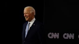 Democratic presidential nominee Joe Biden speaks at the CNN Presidential Town Hall in Scranton, Pennsylvania, on Thursday, September 17, 2020. (Gabriella Demczuk for CNN)

