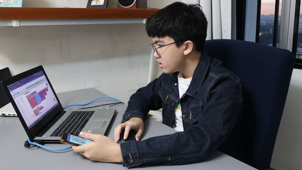 Saan Cern Yong has been coding with the MIT App Inventor for six years.