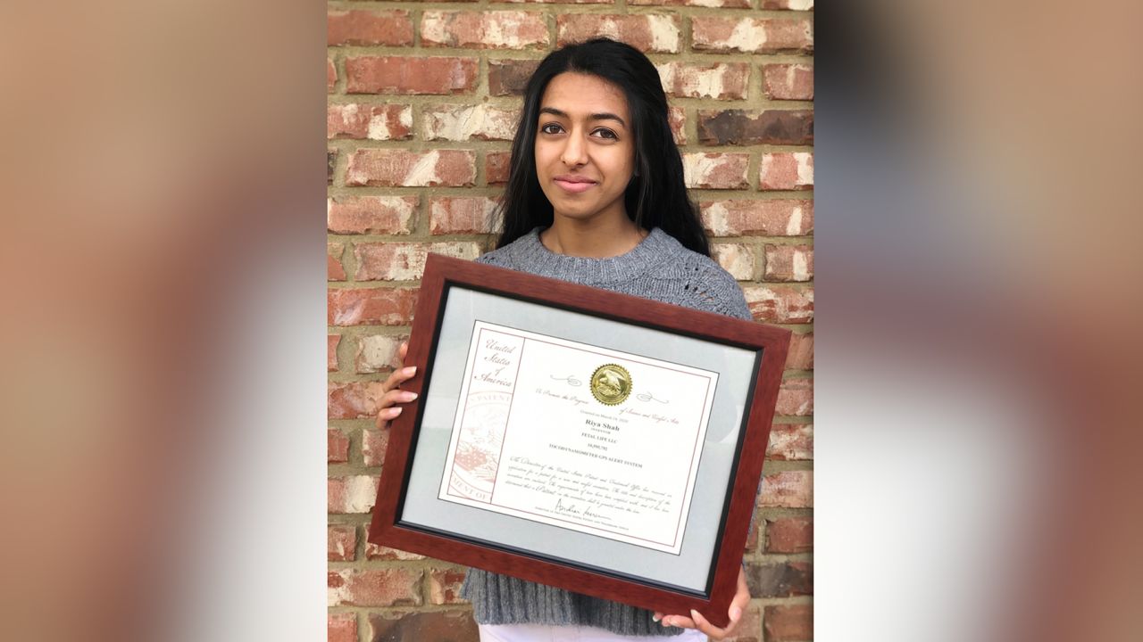 Riya Shah received a patent for her contraction monitoring device in March.