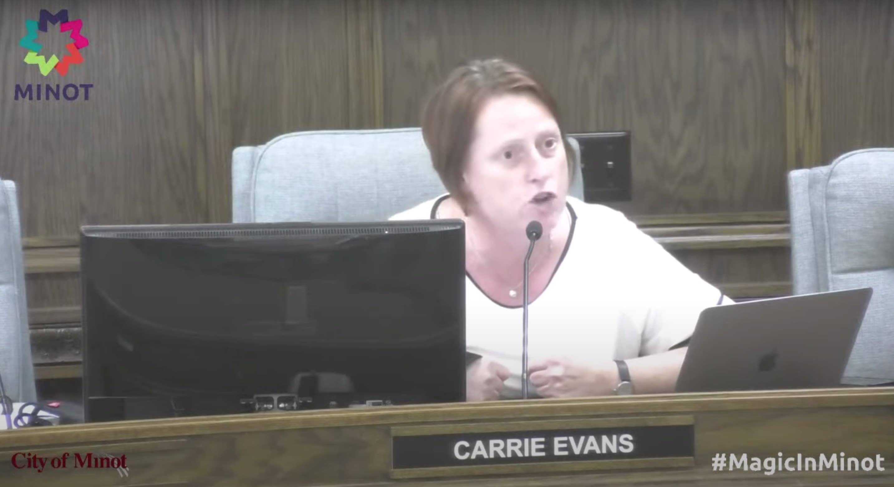 A city council member in North Dakota declares she's a proud lesbian during  a heated debate over flying the Pride flag