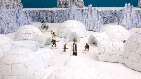 Wardhaugh has built terrain to accompany the game, and has accumulated 20,000 miniatures.