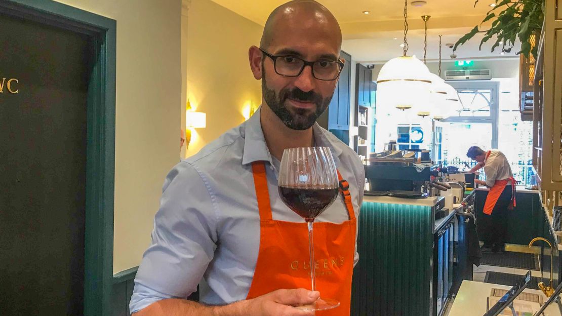 Head bartender Massimo Golfetto prepared the coffee for CNN Travel.