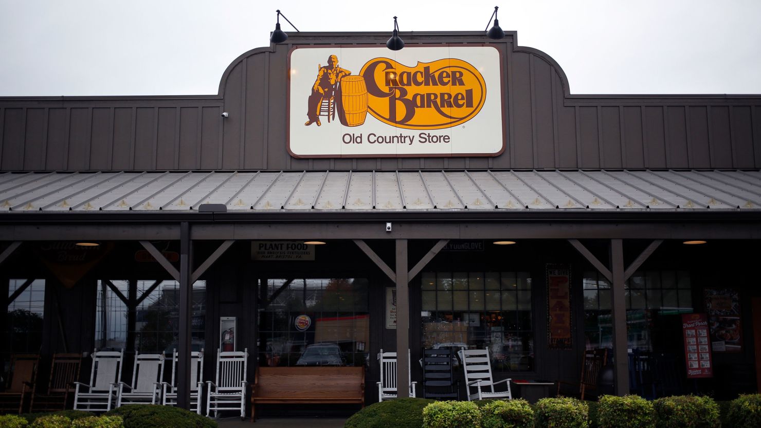 A file photo of a Cracker Barrel Old Country Store restaurant in Louisville, Kentucky, in September 2019.
