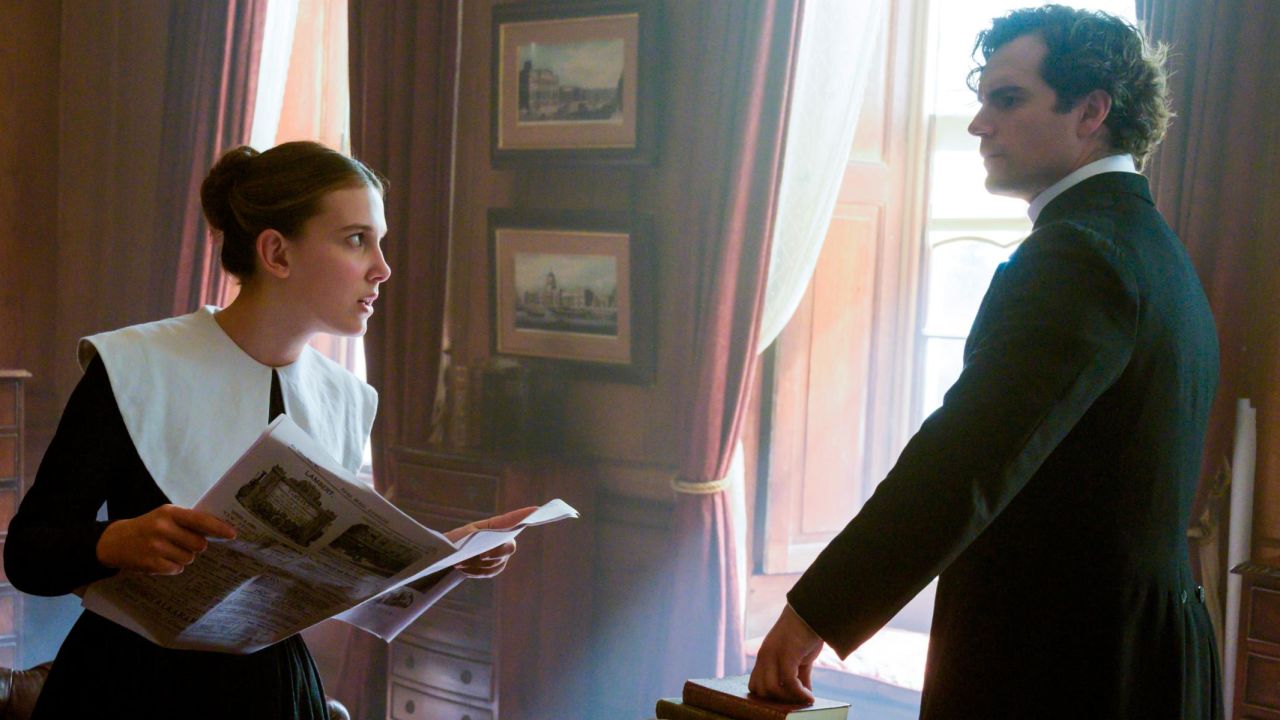 Millie Bobby Brown and Henry Cavill in 'Enola Holmes.'