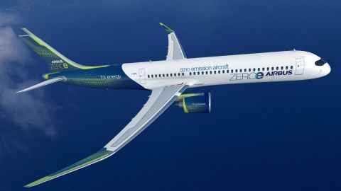 Airbus ZEROe turbofan design.