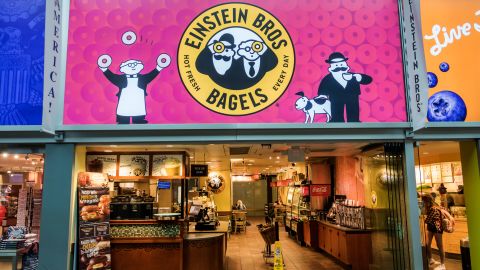 An Einstein Bros Bagels shop at Union Station in Washington, DC.