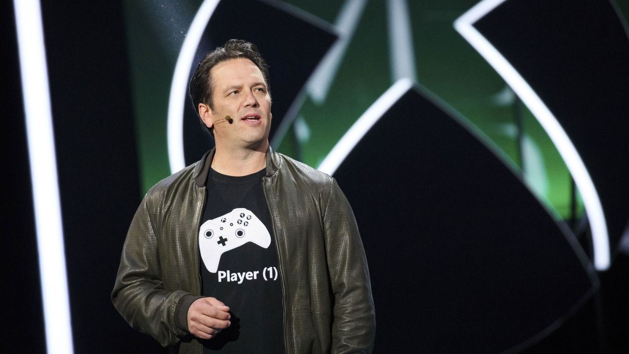 Phil Spencer, executive vice president of Xbox Business for Microsoft Corp., speaks during the company's Xbox One X reveal event ahead of the E3 Electronic Entertainment Expo in Los Angeles, California, U.S., on June 11, 2017. 