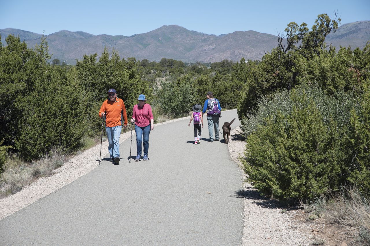 Physical activity in the trails and mountains of Los Alamos County is a resident favorite. 