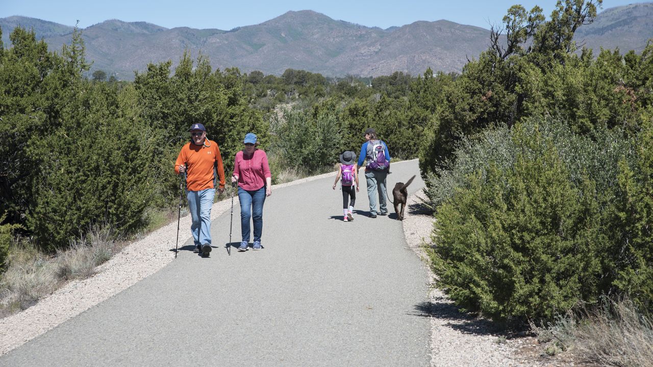 Physical activity in the trails and mountains of Los Alamos County is a resident favorite. 