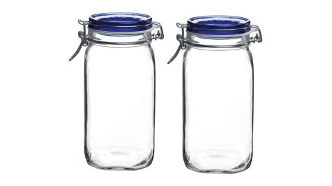 Bormioli Rocco Fido Square Jar, 2-Pack