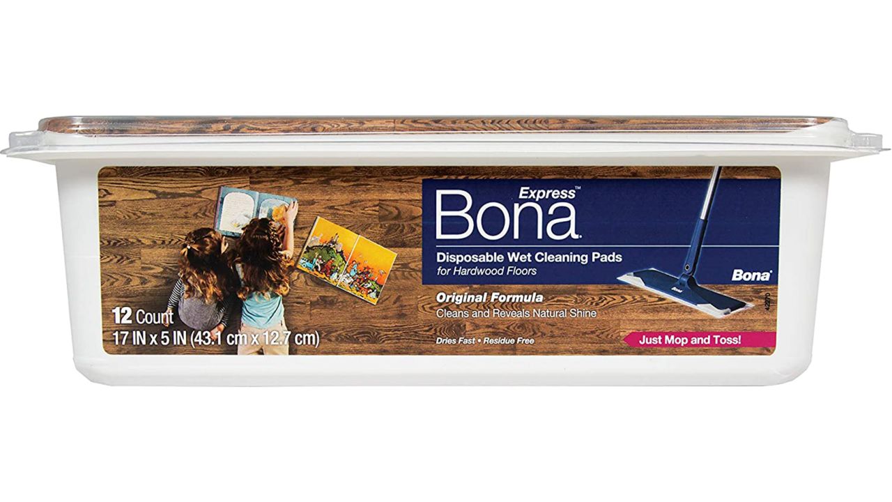 Bona Express Disposable Wet Cleaning Pads for Hardwood Floors