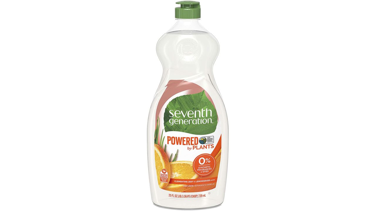 Seventh Generation Dish Liquid Soap, Clementine Zest & Lemongrass Scent 