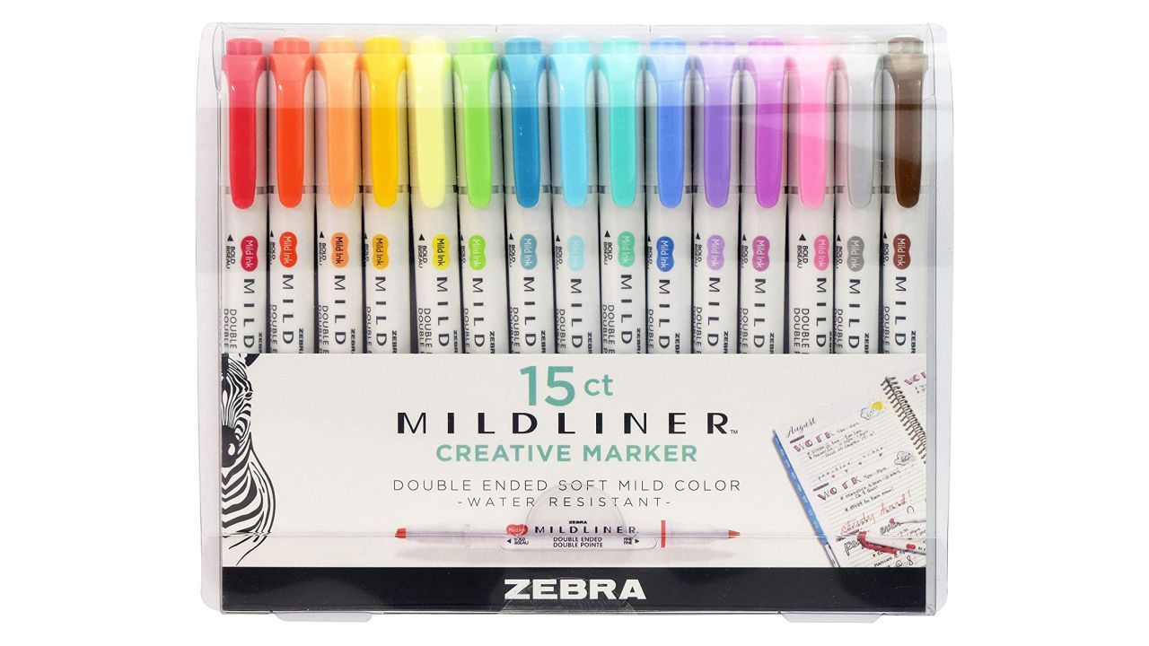 journal writing Zebra Mildliner Pen, Double Ended Highlighter