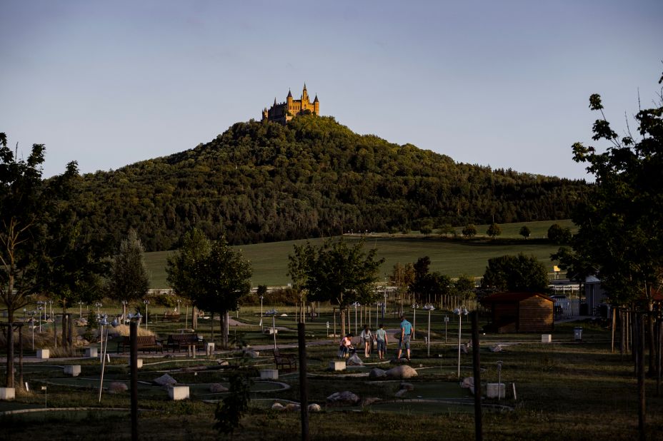 The view towards Hohenzollern Castle from Hechingen. Scroll through the gallery to see more from the home of Germany's would-be royals.