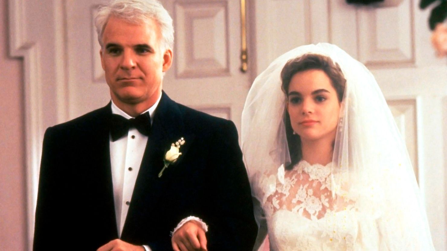 "Father of the Bride" starred Steve Martin as George Banks and Kimberly Williams-Paisley as his daughter, Annie.