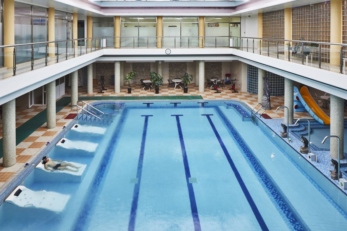 This pool is at the Koryo, Pyongyang's second-largest hotel.