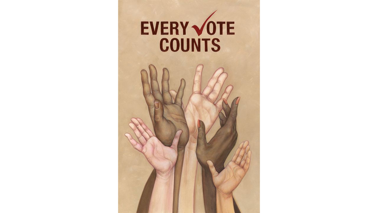 Anita Kunz, "Every Vote Counts"