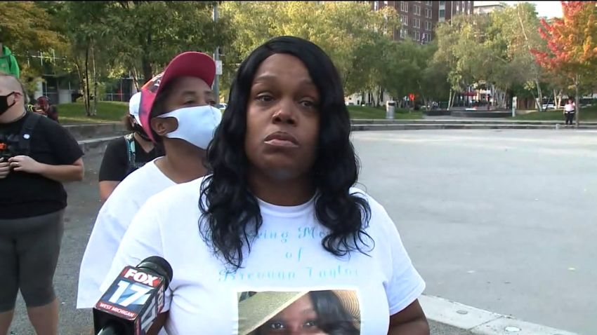 Breonna Taylor's cousin reacts to the news that no officers were directly charged in relation to her killing.